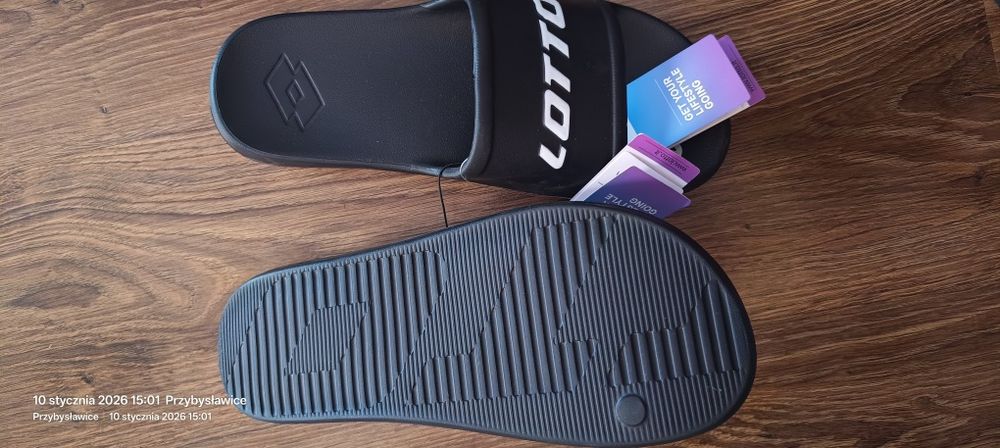 Klapki męskie lotto 42 nowe lekkie mocne i wygodne
