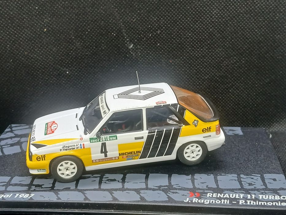 Miniatura  1/43 Renault 11 Turbo- J. Raganoti  Rally  de Portugal  1987