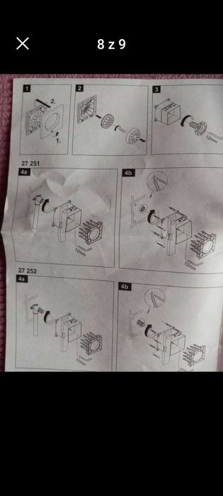 Natrysk podtynkowy chromowany nowy