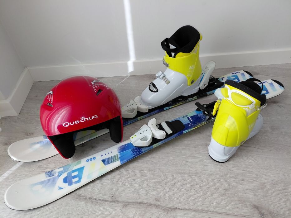 Skis 97 cm e Botas 18,5 - 20,5 cm Criança