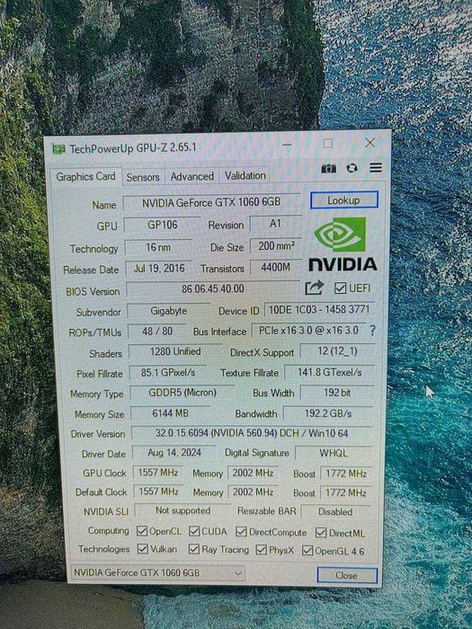 Ігровий ПК GTX 1060 6GB Intel i7 12 ядер  32GB оператива 256GB SSD RGB