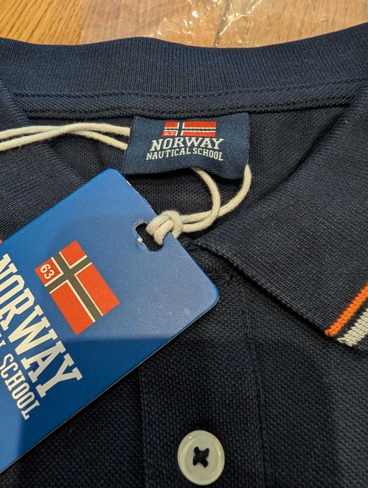 Nowa koszulka polo męska Norway 1963 - rozmiar L