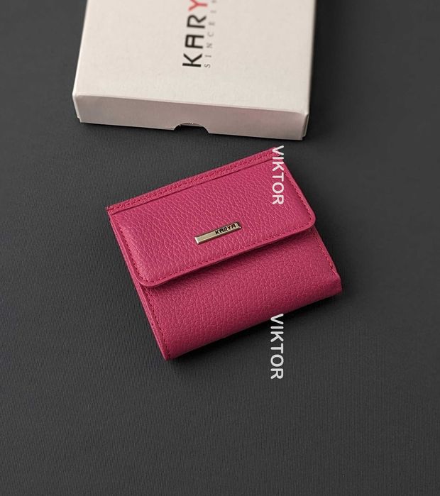 Маленький кожаный женский кошелек KARYA. Турция. Шкіряний гаманець