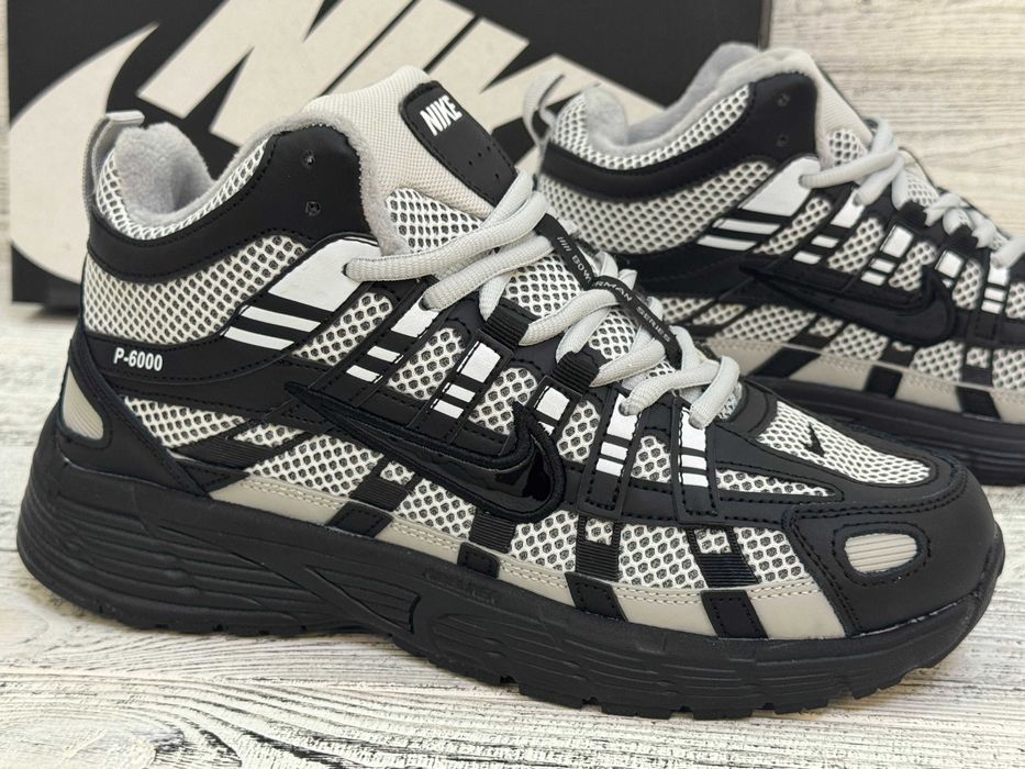 Зимові чоловічі кросівки Nike P-6000 утеплені на хутрі розмір 41-45