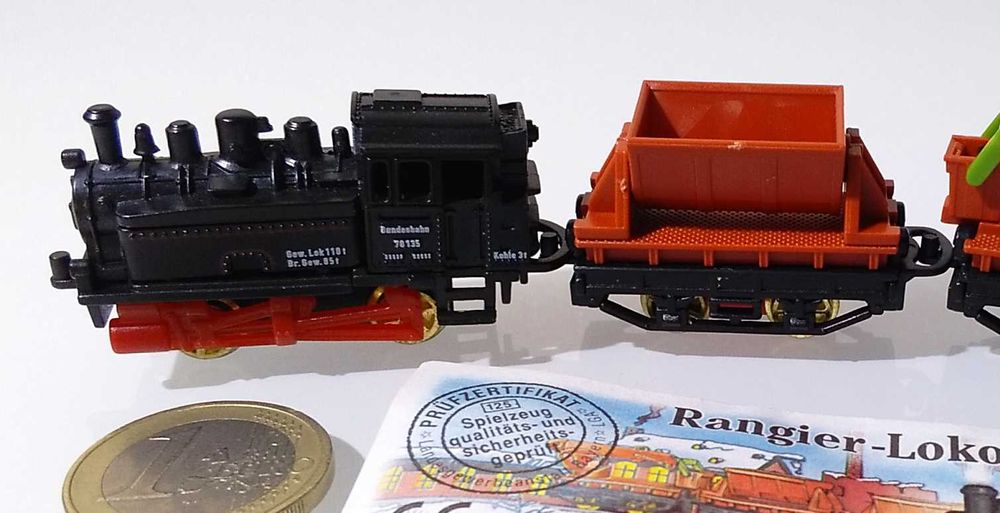 Kinder Surprise ~ Série 3 Peças ~ "LOCOMOTIVA de MANOBRAS" ~ 1996