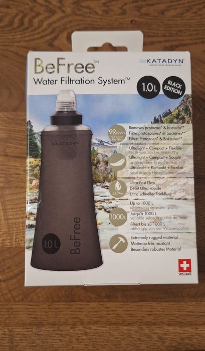 Katadyn Be Free 1 litr Black Edition Bushcraft Filtr do wody