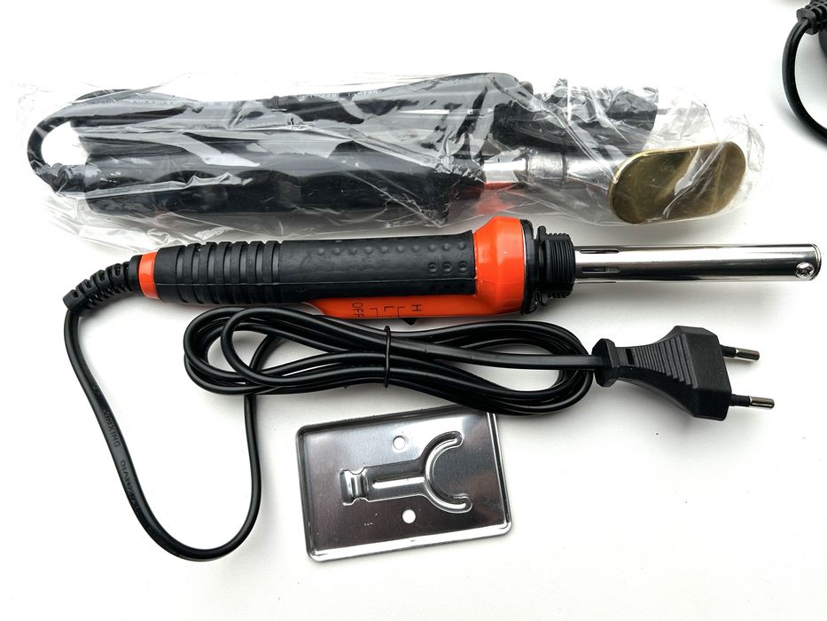 Паяльник для пластика 100W скобы утюжек прутки скоби МЕГА НАБОР