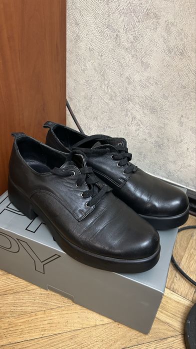 Туфли кожа черные