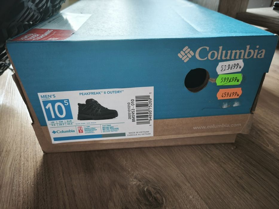 Buty treking Columbia Peakfreak II OutDry czarne  28,5 cm