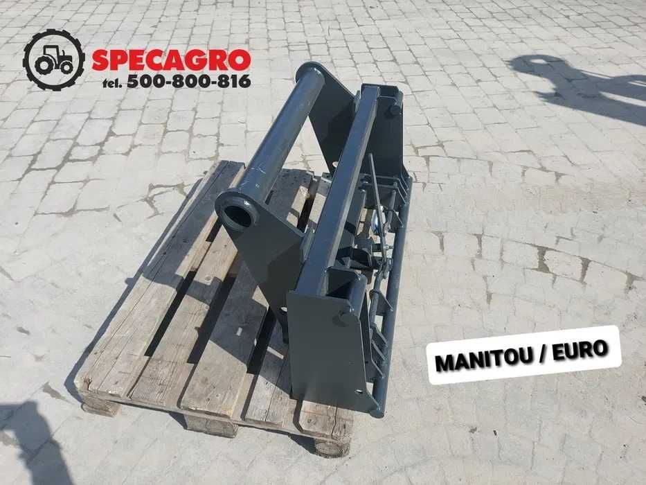 Adapter hydrauliczny z ramką euro na widły  paletowe .