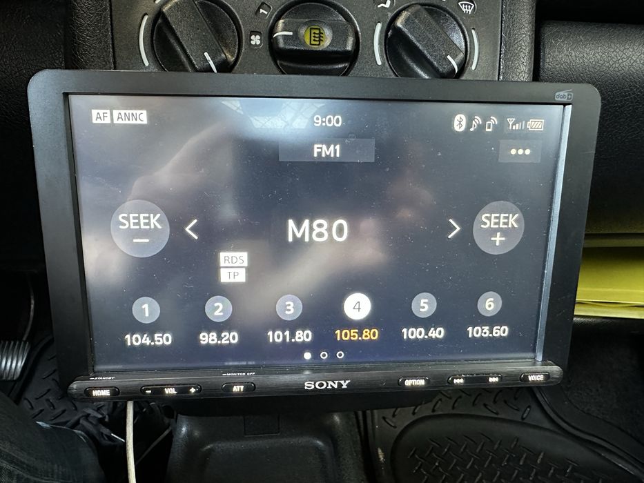 Rádio Sony XAV-AX8050D 1 din car play android auto