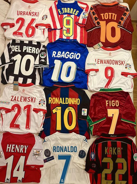 Piłka nożna Koszulki Piłkarskie Legendy Retro Ronaldo Totti Zalewski