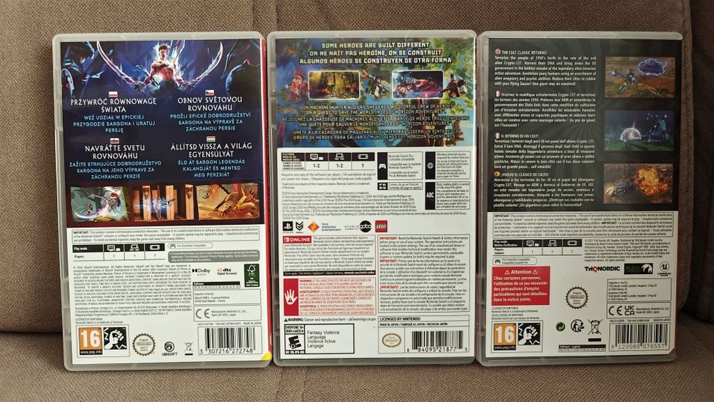 Prince of Persia, Horizon, Destroy All Humans Switch