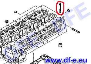 Śruba głowicy do Iveco Daily/Mitsubishi Canter, M8x1,25x57mm