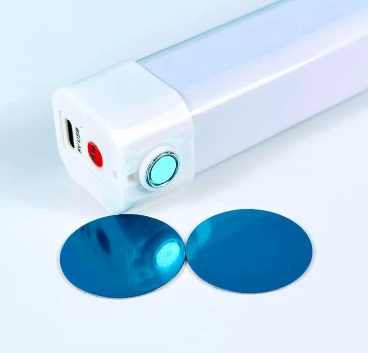 Светодиодная лампа HT-838 120W 2400mAh 50cm (с фонарем и индикатором)