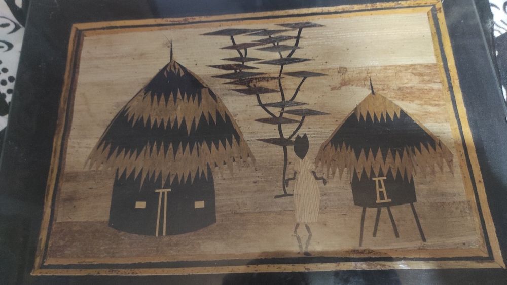 Imagem feita de casca de árvore