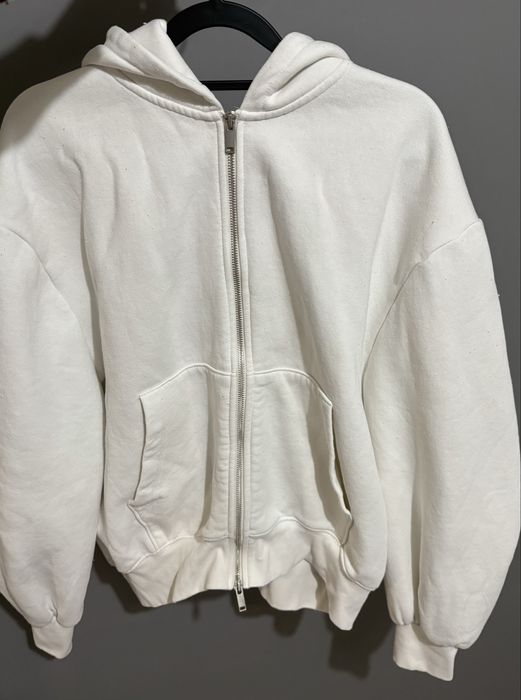 Bluza na zamek biała Zara r. S