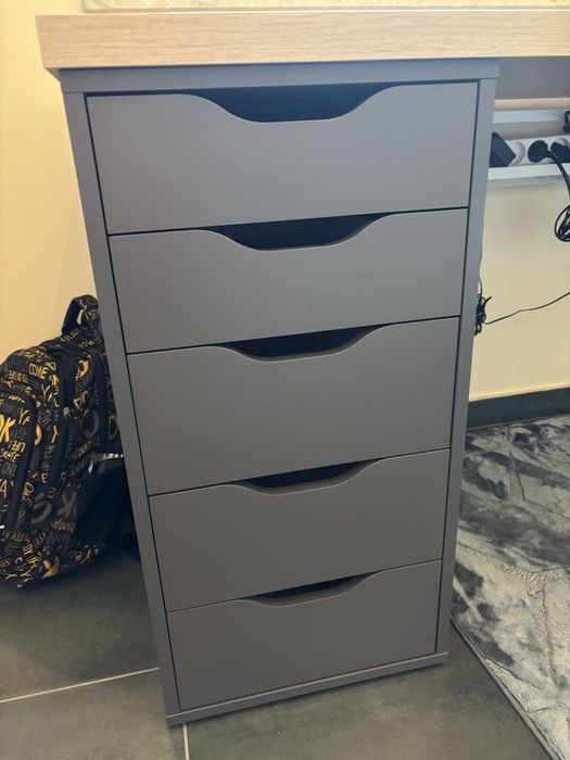 Ikea, biurko, komoda, blat