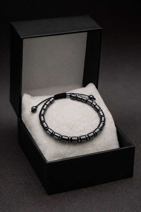 Pulseira de Hematita - Proteção, Força e Equilíbrio