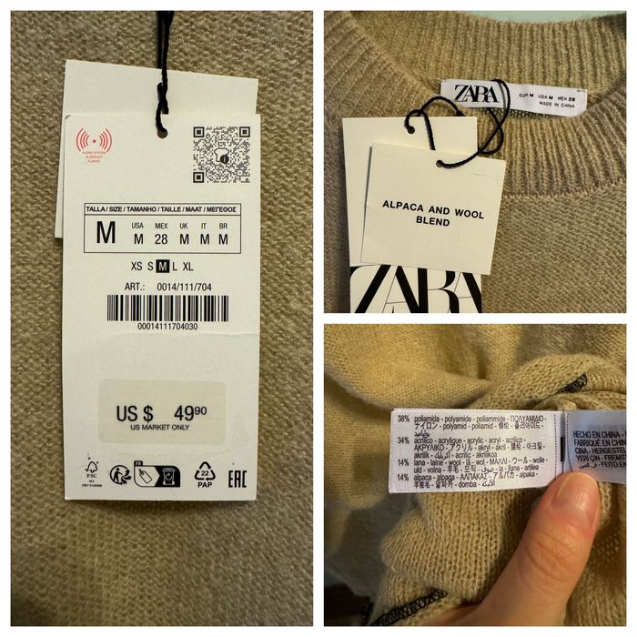 Новий тоненький светр з вовною альпаки