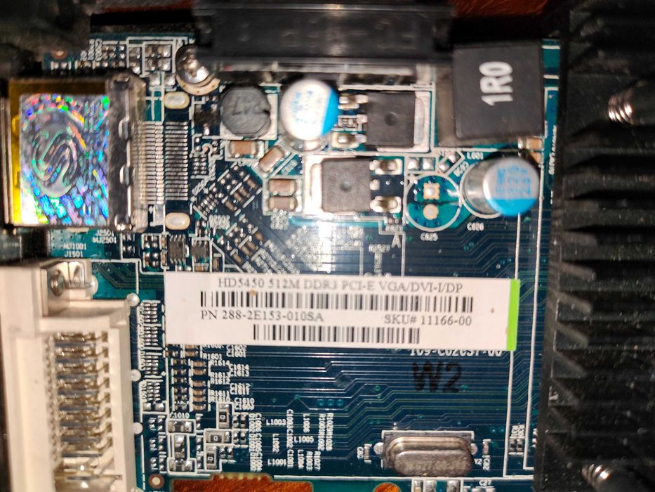 SAPPHIRE HD5450 512m  ddr3 DVI, DP, VGA