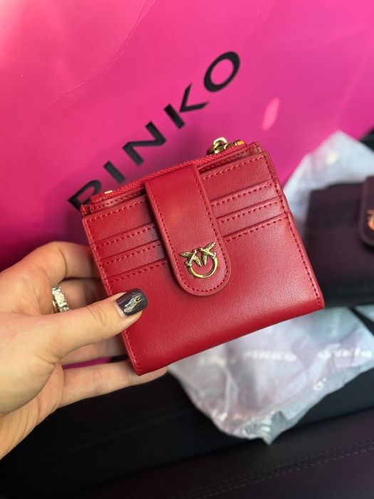 Гаманець кошелек Pinko чорний червоний