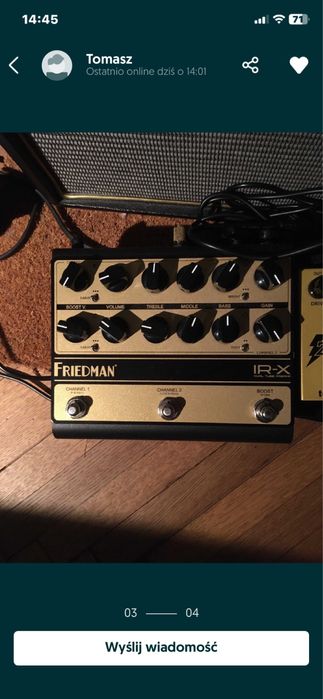 Friedman IR-X Dual Tube Preamp