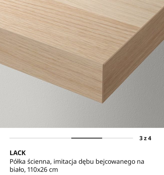 Półki ścienne 2 szt.LACK IKEA