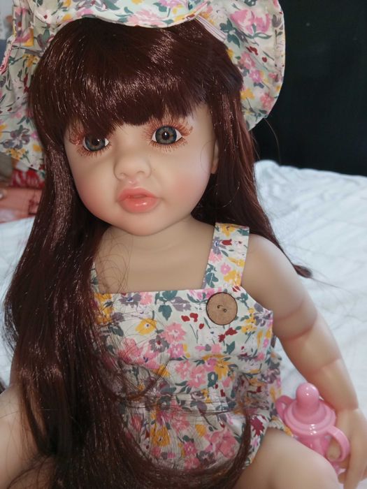 Bebé Menina Reborn 50cm, nova com acessórios.