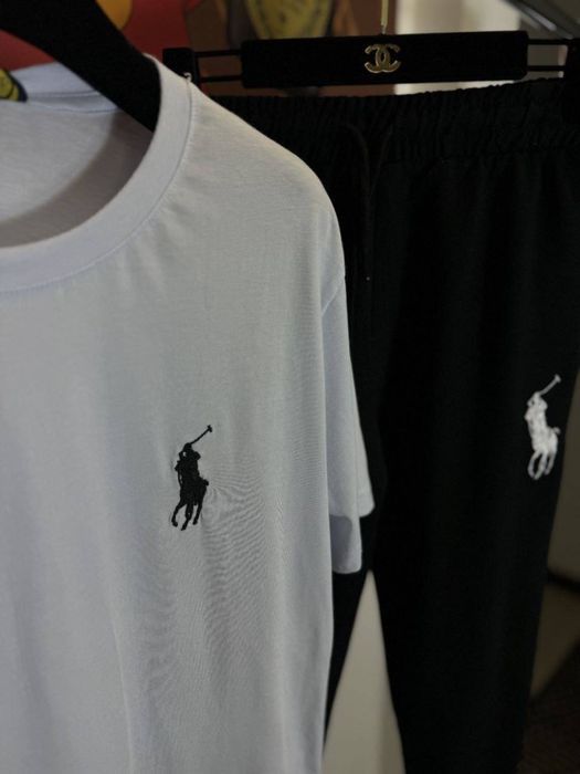 POLO RALPH LAUREN Мужской костюм Ральф черно-белый осень люкс Скидка