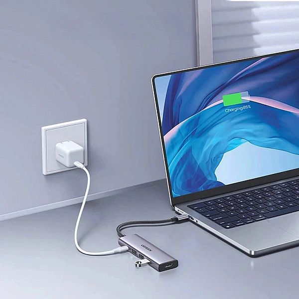 HUB Ugreen CM511, 15597/5w1 USB-C - USB-C PD / HDMI / 3x USB-A 3.0 - s