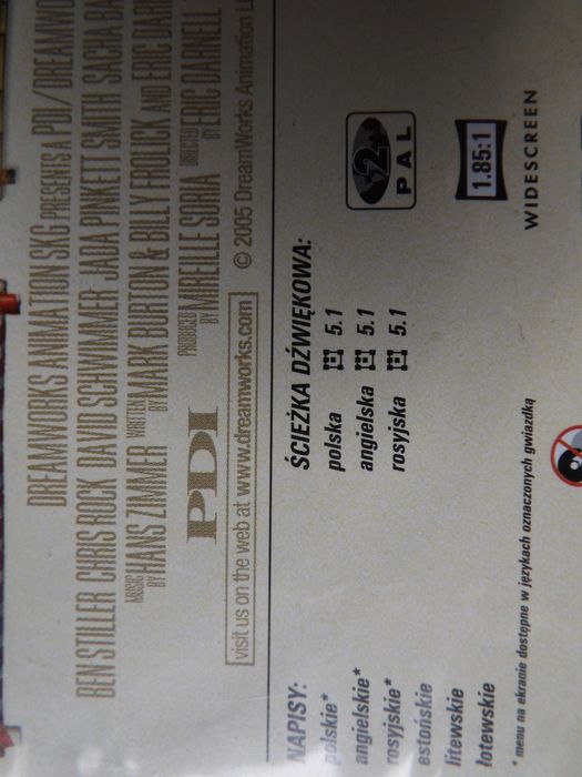 Madagaskar film bajki trylogia polski dubbing