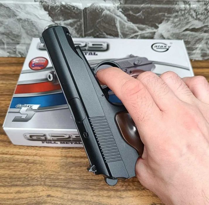 Пістолет на кульках Макарова ПМ Galaxy Металевий дитячий іграшковий