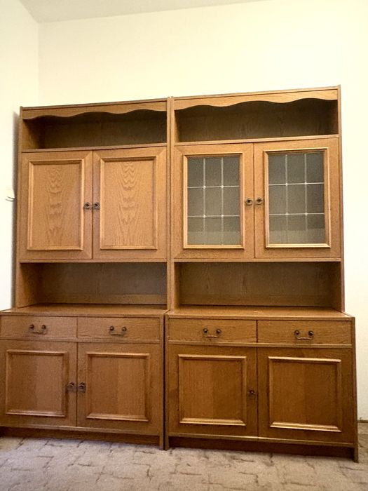 Elegancki kredens dębowy ! Dwuczęściowy!