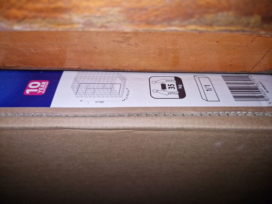 Painel de duche STUDIO 80X200 PRETO