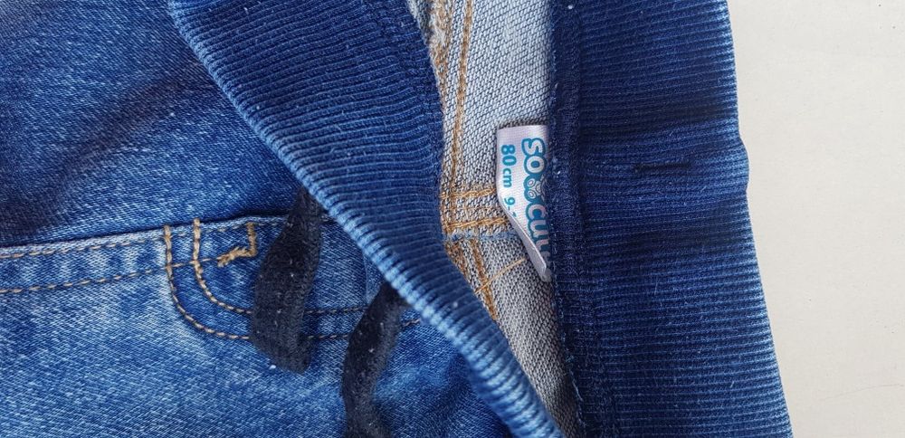Spodnie jeansowe dla chlopca rozmiar 80