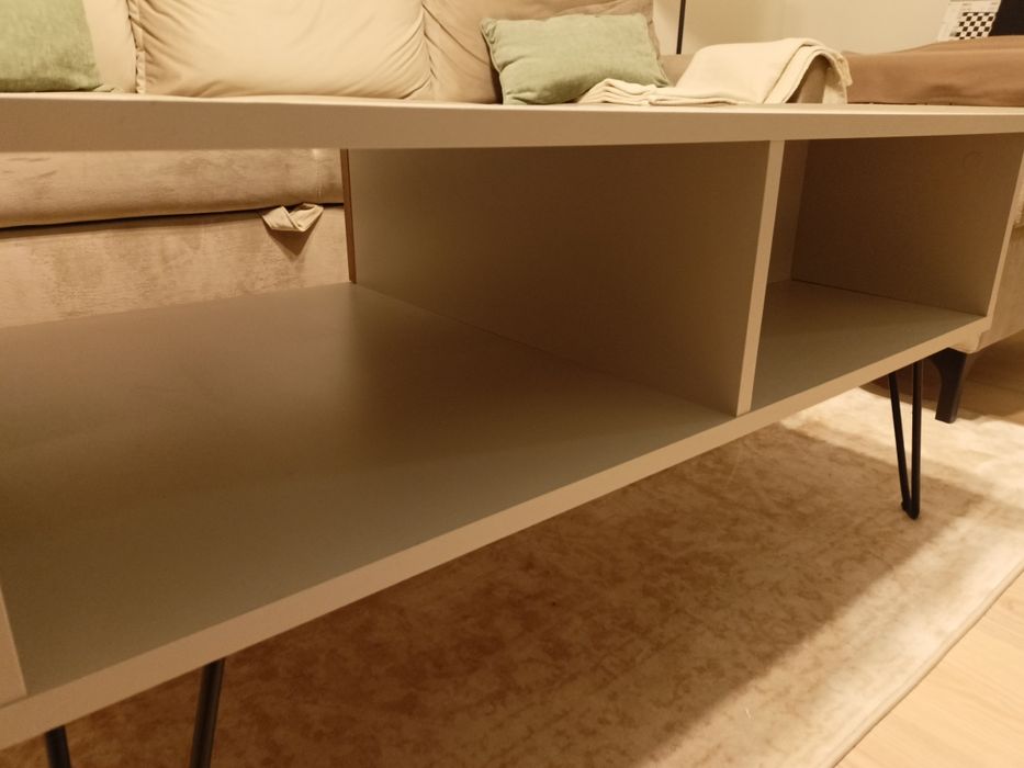 Stolik kawowy kaszmir + szuflada dąb wotan