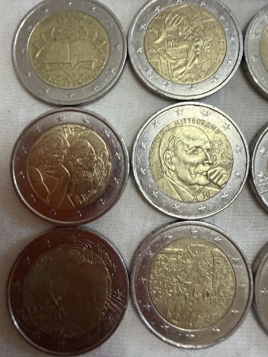 Moedas 2 euro para troca
