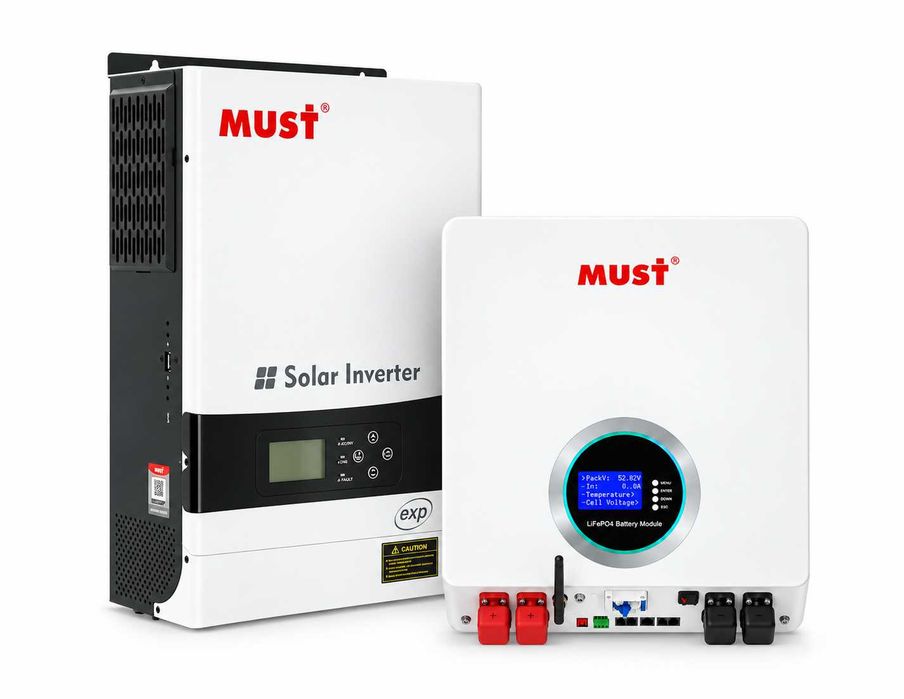 ‼️Комплект ДБЖ MUST PV19-6048 EXP 6000W + АКБ LP16-48100 | 5.12 кВт