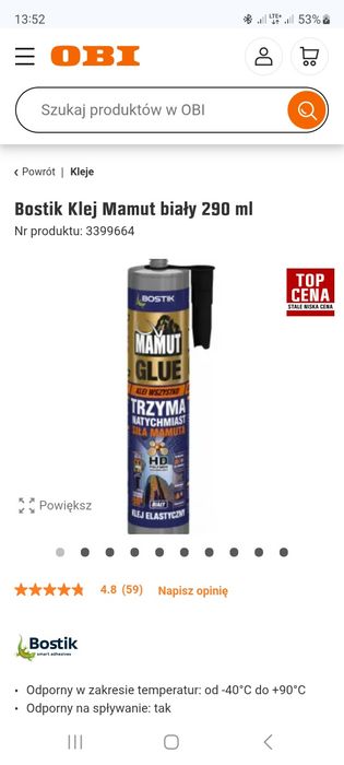 Spotkam nowe kleje mamut