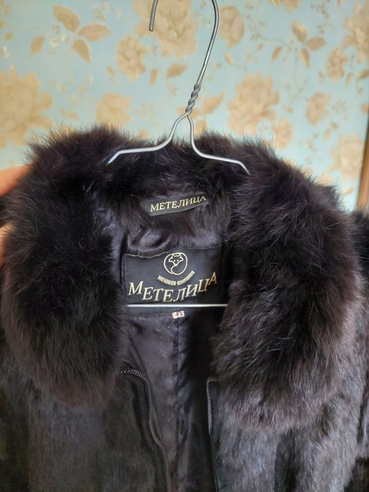 Жилетка з натурального хутра кролика