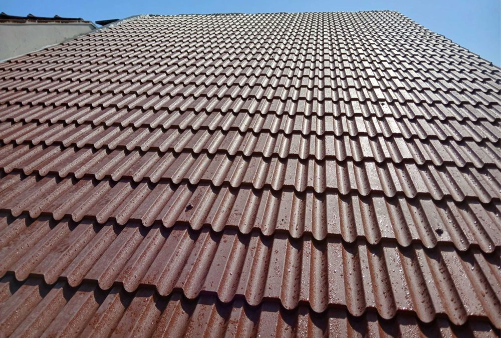 Telha MARSELHA Vermelha - Painel Sandwich 40mm - Cor Vermelho 8004