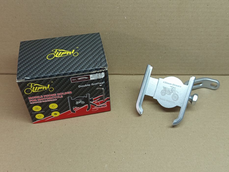 Тримач для телефону на кермо мото (металевий) регулюючий