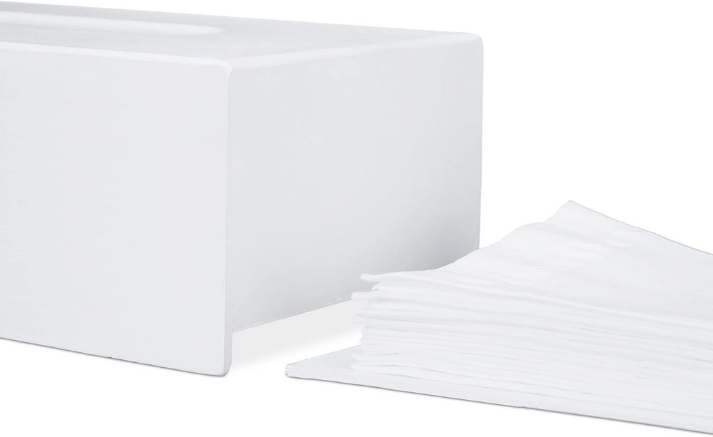 Relaxdays Pudełko na chusteczki bambusowe, pudełko na chusteczki