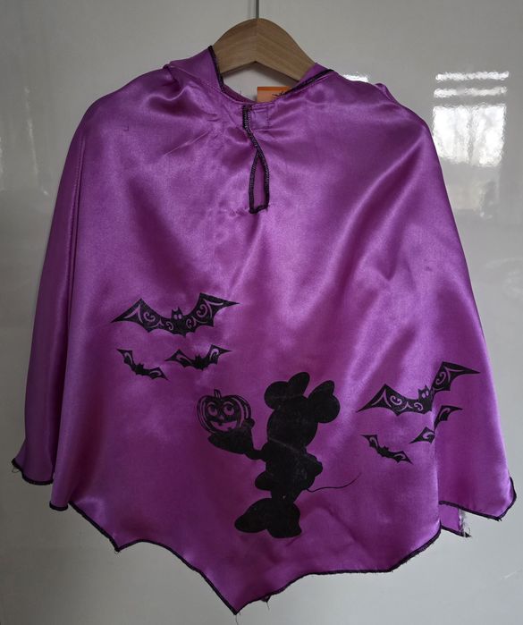 Strój karnawałowy-peleryna Halloween z Myszką Miki r.3-5lat