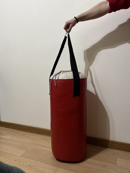 Saco de boxe.
