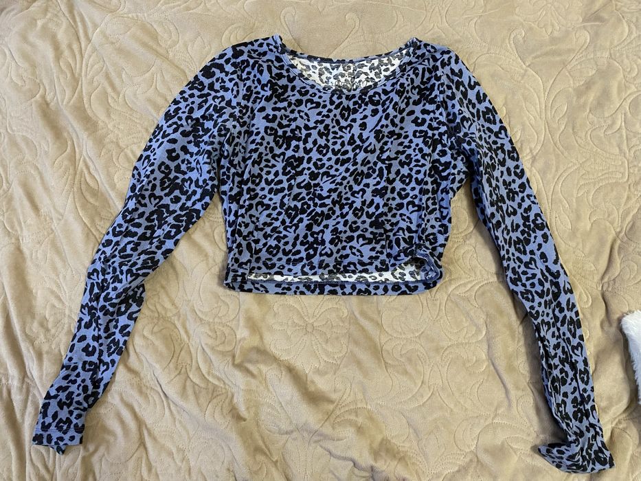 Топик леопардовый,размер хс-с