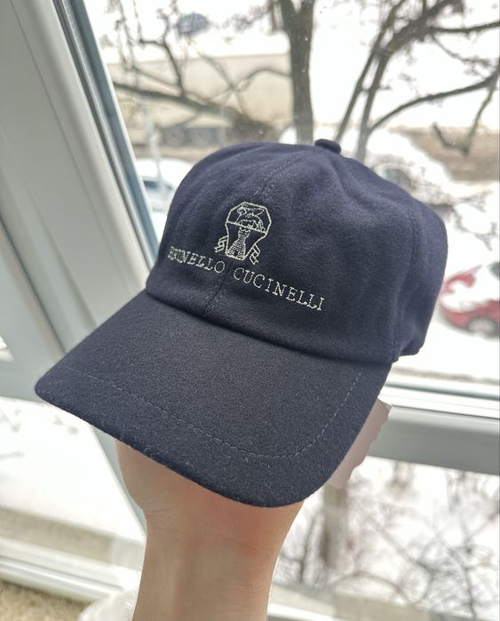 Кепка Brunello Cucinelli Emroidered Flannel Cap