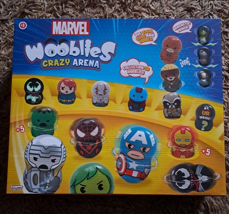 Nowe Figurki Marvel Wooblies Crazy Arena prezent na dzień dziecka