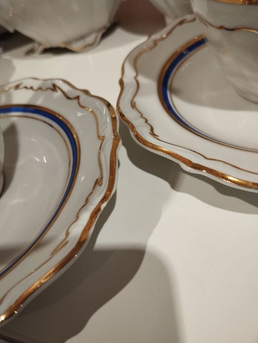 Zestaw serwis porcelanowy kawowy Wałbrzych